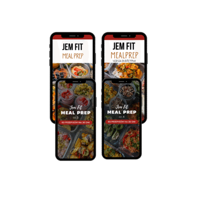 okładka pakietu e-booków z przepisami w formie jadłospisu meal prep na 120 dni